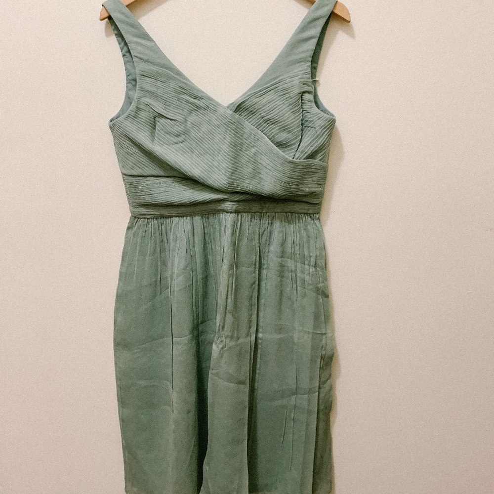 NWT Jcrew Bridesmaid Heidi Dress - Sage Green